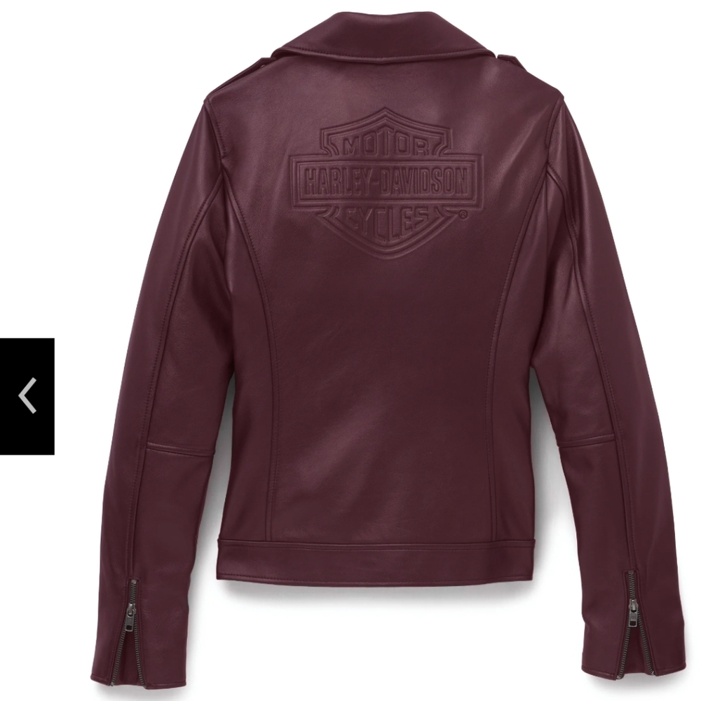 Harley-Davidson Women's Burgundy Leather Jacket